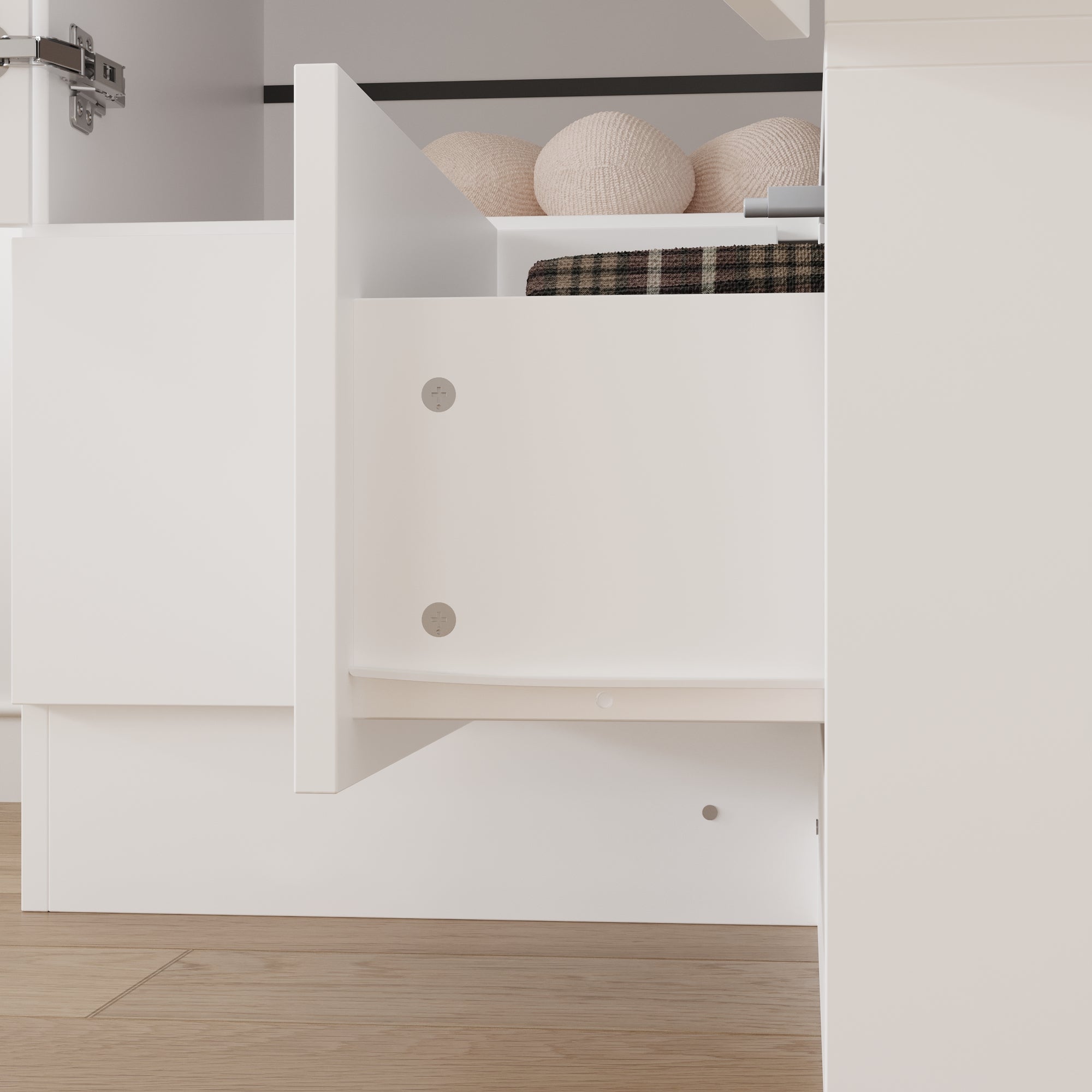 Corner Wardrobe With 2 Doors And 2 Drawers