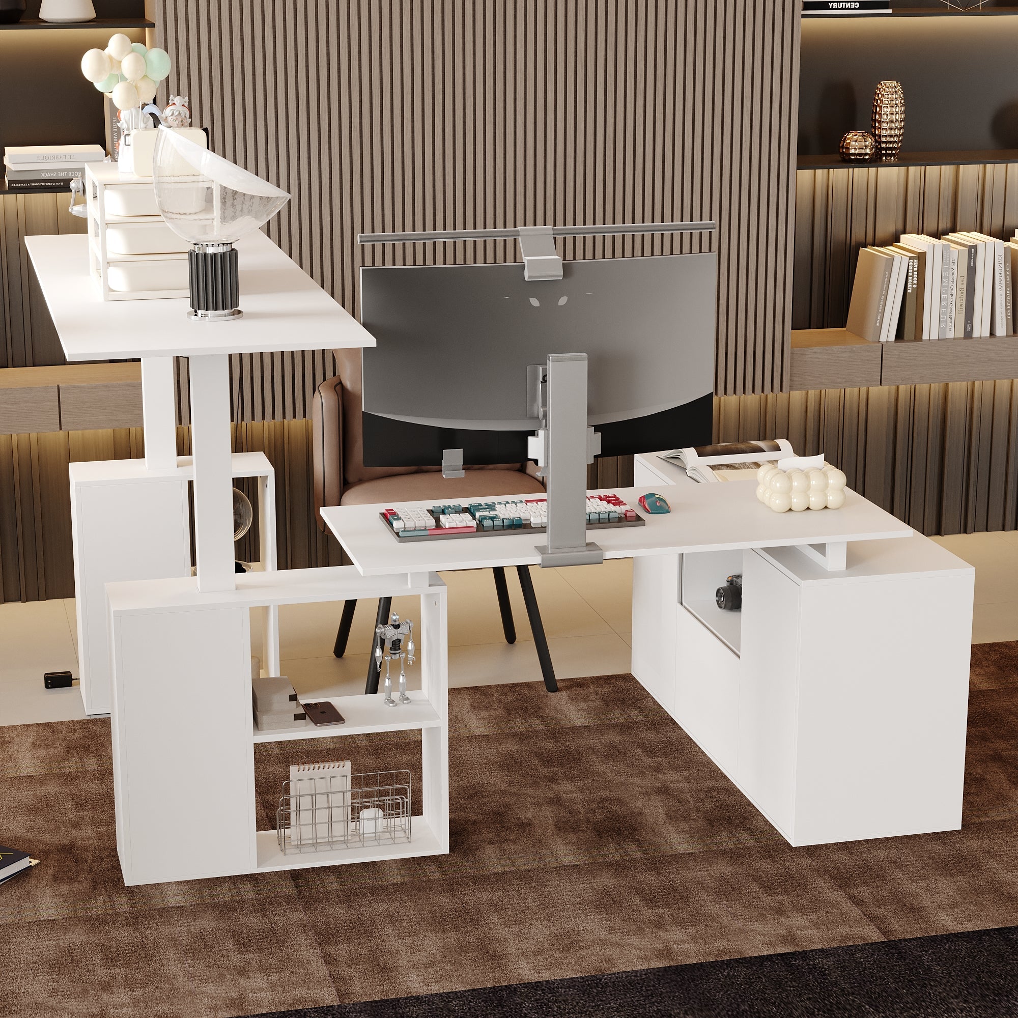 Ergonomic Home Office Sit Stand Up Desk With Memory Preset Controller