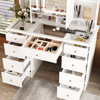 #Color_White/Glass Tabletop