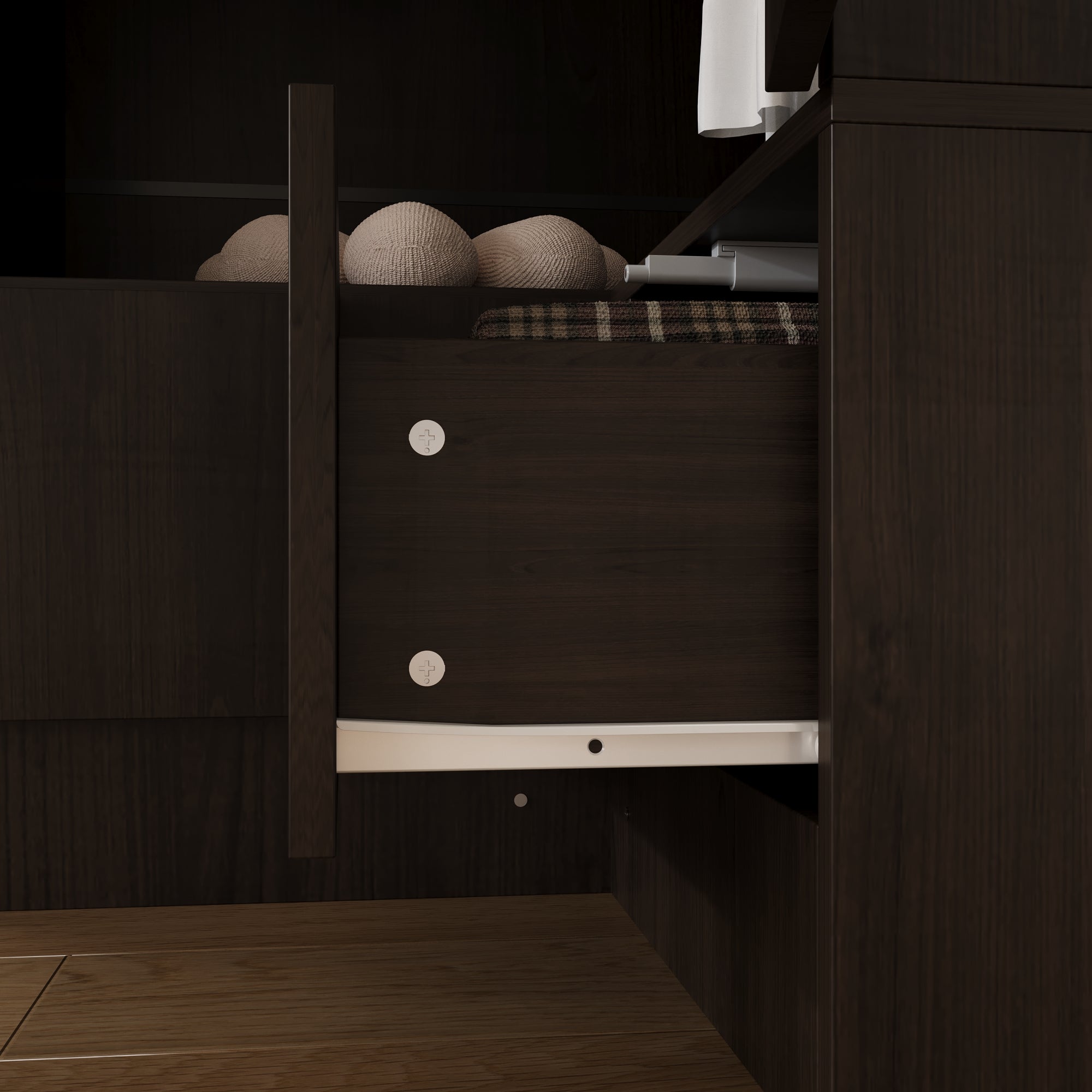 Corner Wardrobe With 2 Doors And 2 Drawers