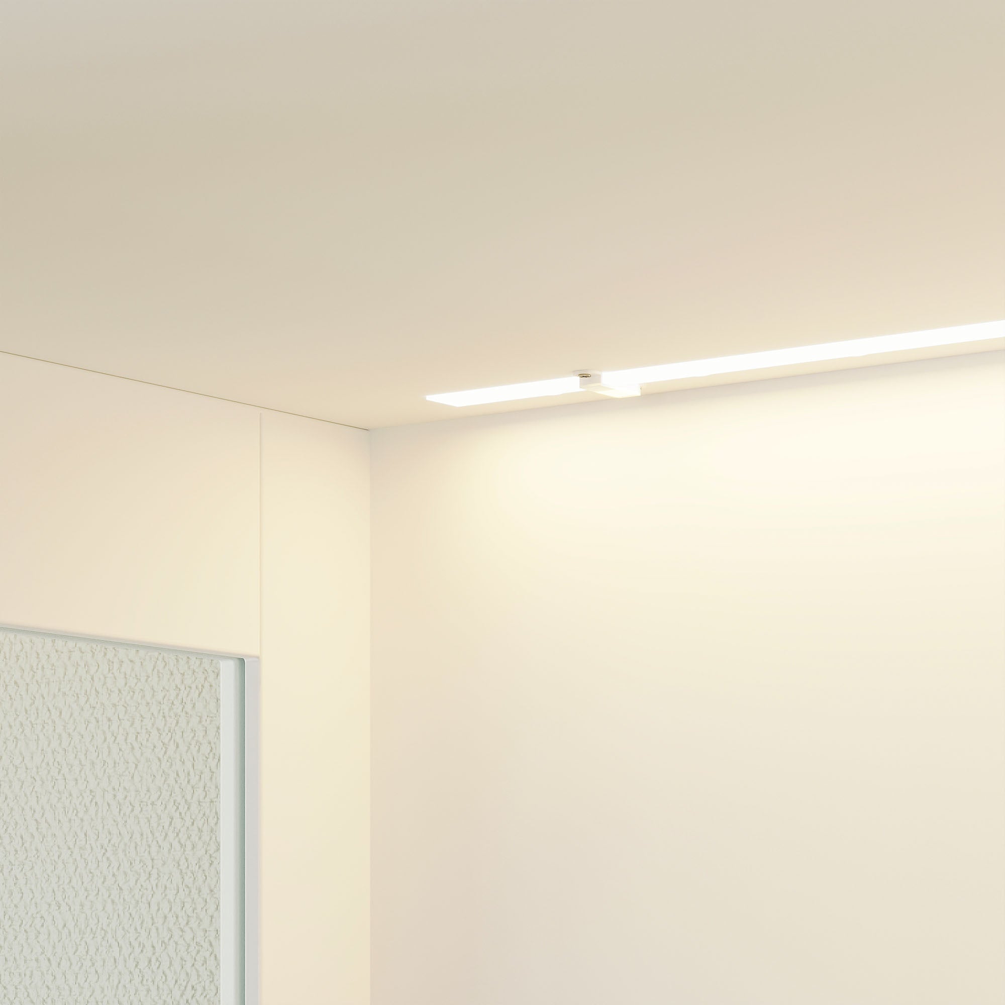 Elegant Bathroom Cabinet With Glass Doors & Smart LED Light