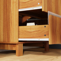 23.6" Playful Brown Monster-Themed Storage Cabinet with 4 Drawers