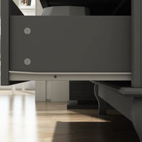 55.1" Traditional White 9-Drawer Dresser