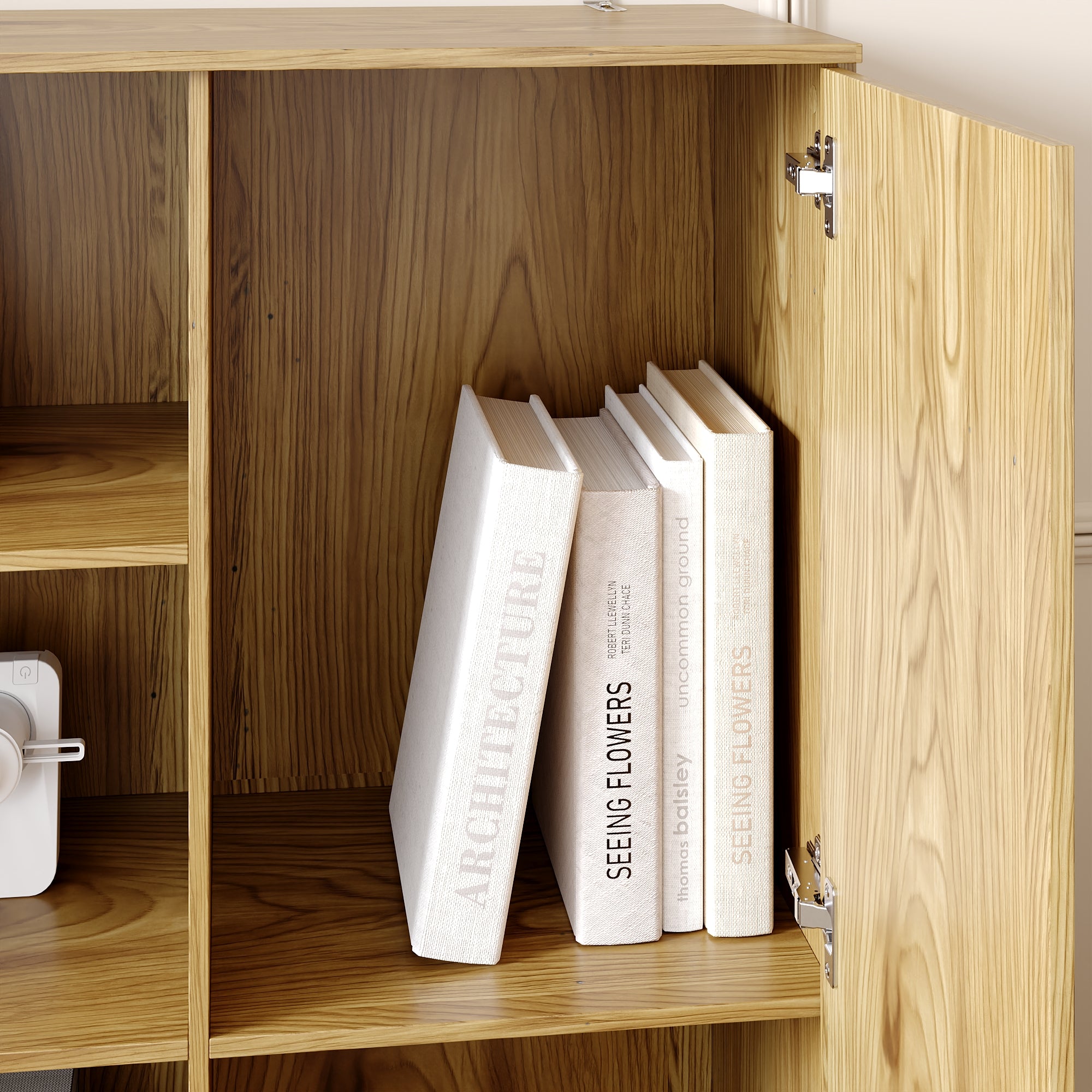 126'' W Entertainment Center With Versatile Display & Concealed Storage