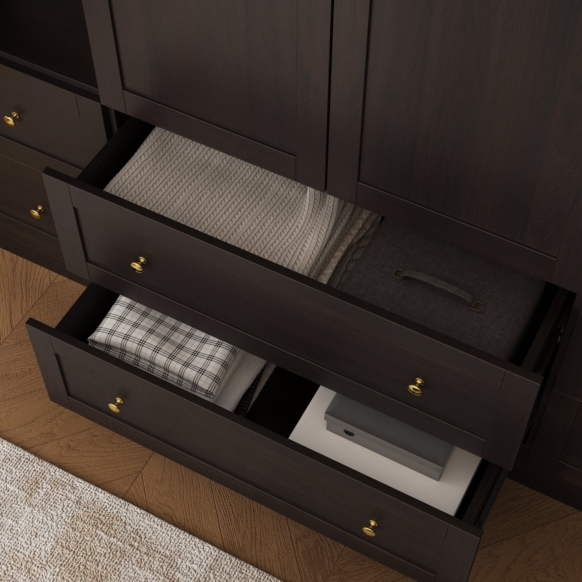 4-Door Wardrobe With Optimized Storage