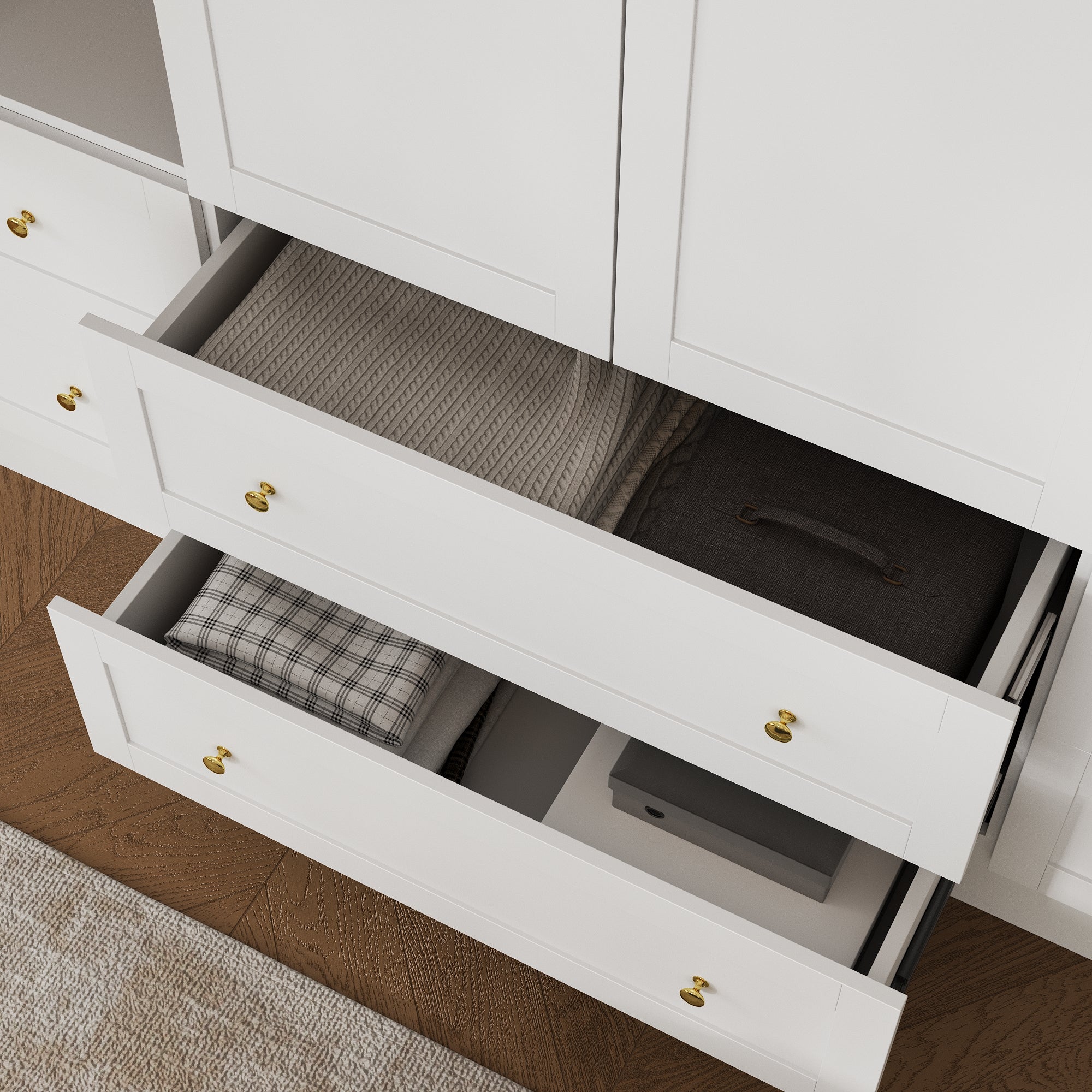 4-Door Wardrobe With Optimized Storage