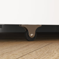 61.8" Modern Minimalist White Fold Out Bed with Power Outlets