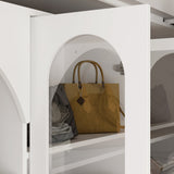 70.9 inches Modern White Elegant Wardrobe with Strong Storage
