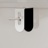 White 9-drawer dresser with minimalist design