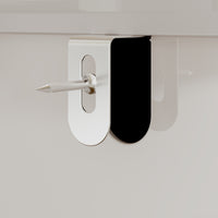 White 9-drawer dresser with minimalist design