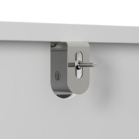 59" Modern White 25-Drawer Dresser with Glossy Acrylic Fronts, 2 Storage Cabinets and Anti-Tip Design