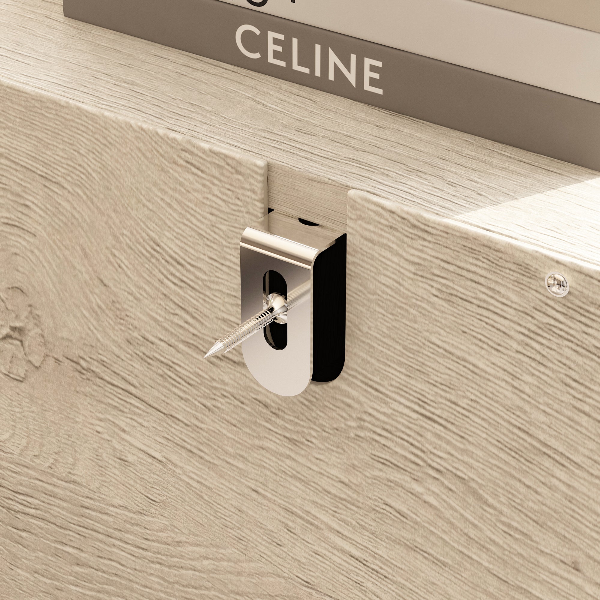 Modern Rustic Accent Chest With Four Drawers, Black Metal Handles – Distressed Light Oak