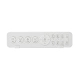 White smart toilet in a modern bathroom with side control knob and ambient light
