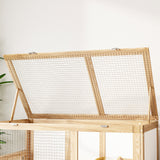 34.9 inch Elevated Small Animal Cage with 2 Level Play Area