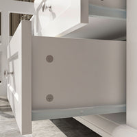 70.9" Modern Minimalist White TV Stand with Cabinets And Drawers