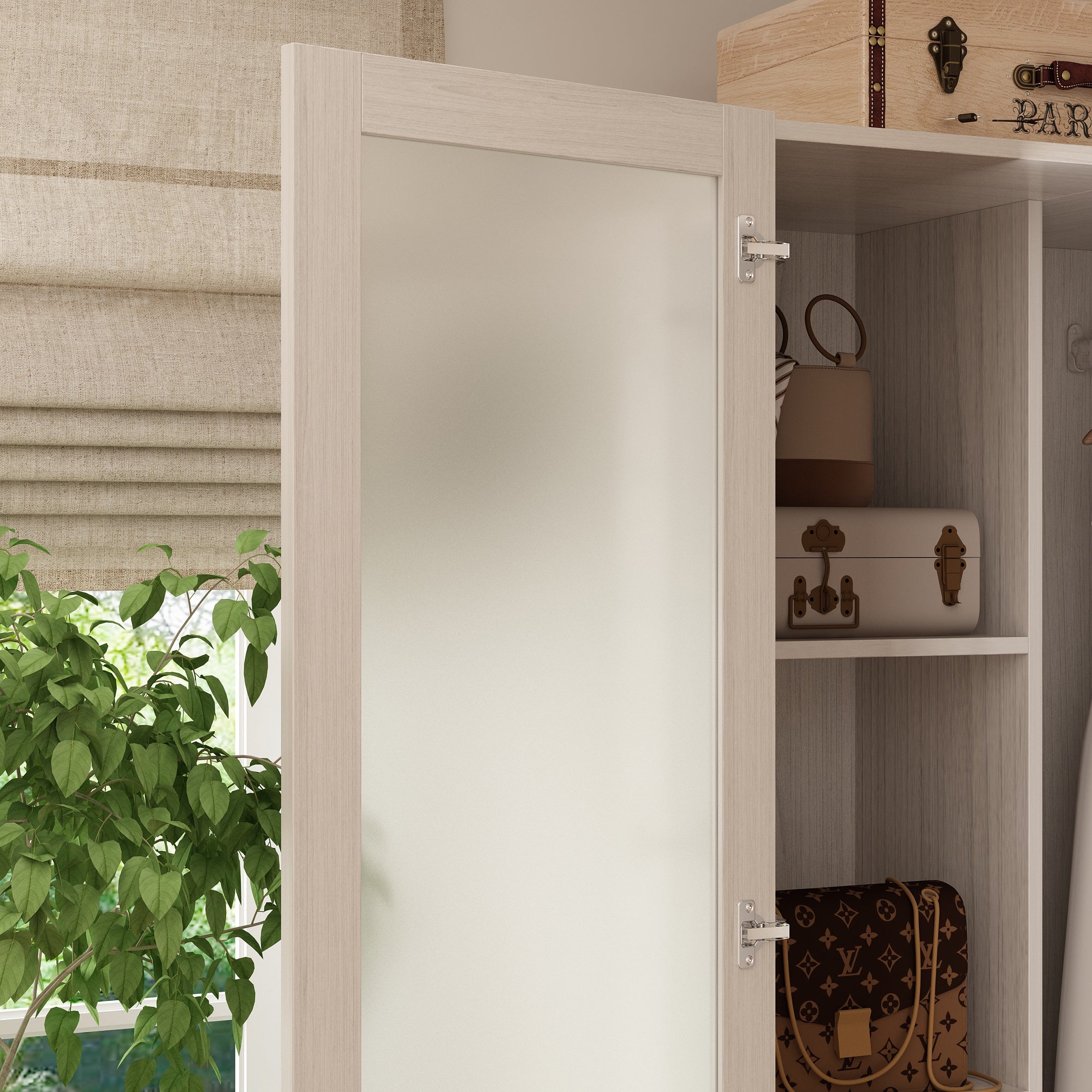 Solid + Manufactured Wood Armoire
