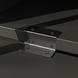 78.7 inch Modern Black Media Console TV Stand with Drop-Down Doors