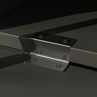 78.7" Modern Black Media Console TV Stand with Drop-Down Doors