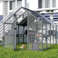 Large Cat Run Wooedn Cat Houses Outdoor Enclosure with Sleeping Houses Bridges Walks