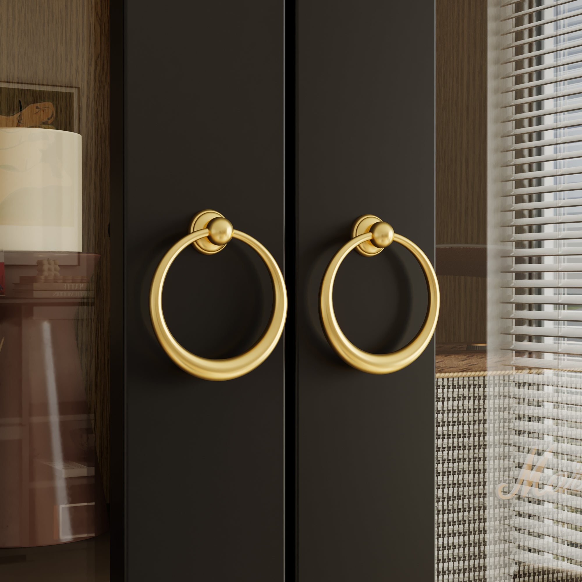 75'' H X 66'' W Bookcase Display Cabinet With Glass Doors