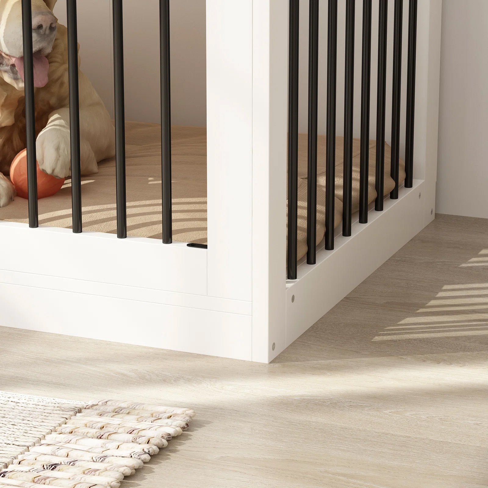 Dog Crate Furniture with 3 Drawers