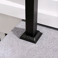 68.5" Modern Matte Black Stair Banister with Adjustable Angle
