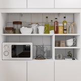 Large Storage Cabinet Kitchen Storage Cupboard with Doors Floor Cabinet for Living Room