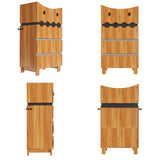 23.6" Playful Brown Monster-Themed Storage Cabinet with 4 Drawers