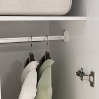 31.5" Modern White 5-Tier Armoires Wardrobe Cabinet With 2 Doors
