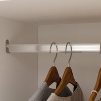 63" Modern White Wardrobe With 8 Doors 6 Drawers
