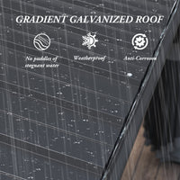 145.4" Modern Black Patio Gazebo with Curtains and Mosquito Net