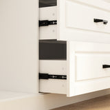 63 inches Classic White Large Display Cabinet Corner Shelf Storage Organizer Bookshelf in Combination