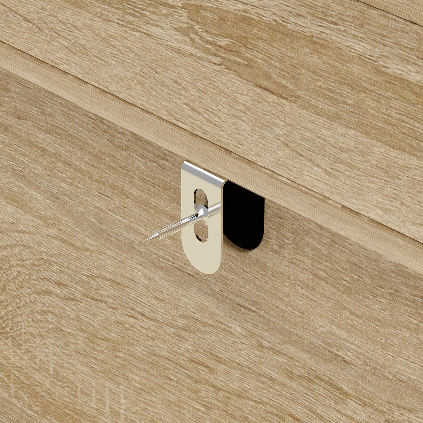 17.7" Smart Wood Nightstand with Hidden Gun Drawer & RFID Lock