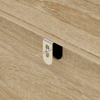 17.7" Smart Wood Nightstand with Hidden Gun Drawer & RFID Lock