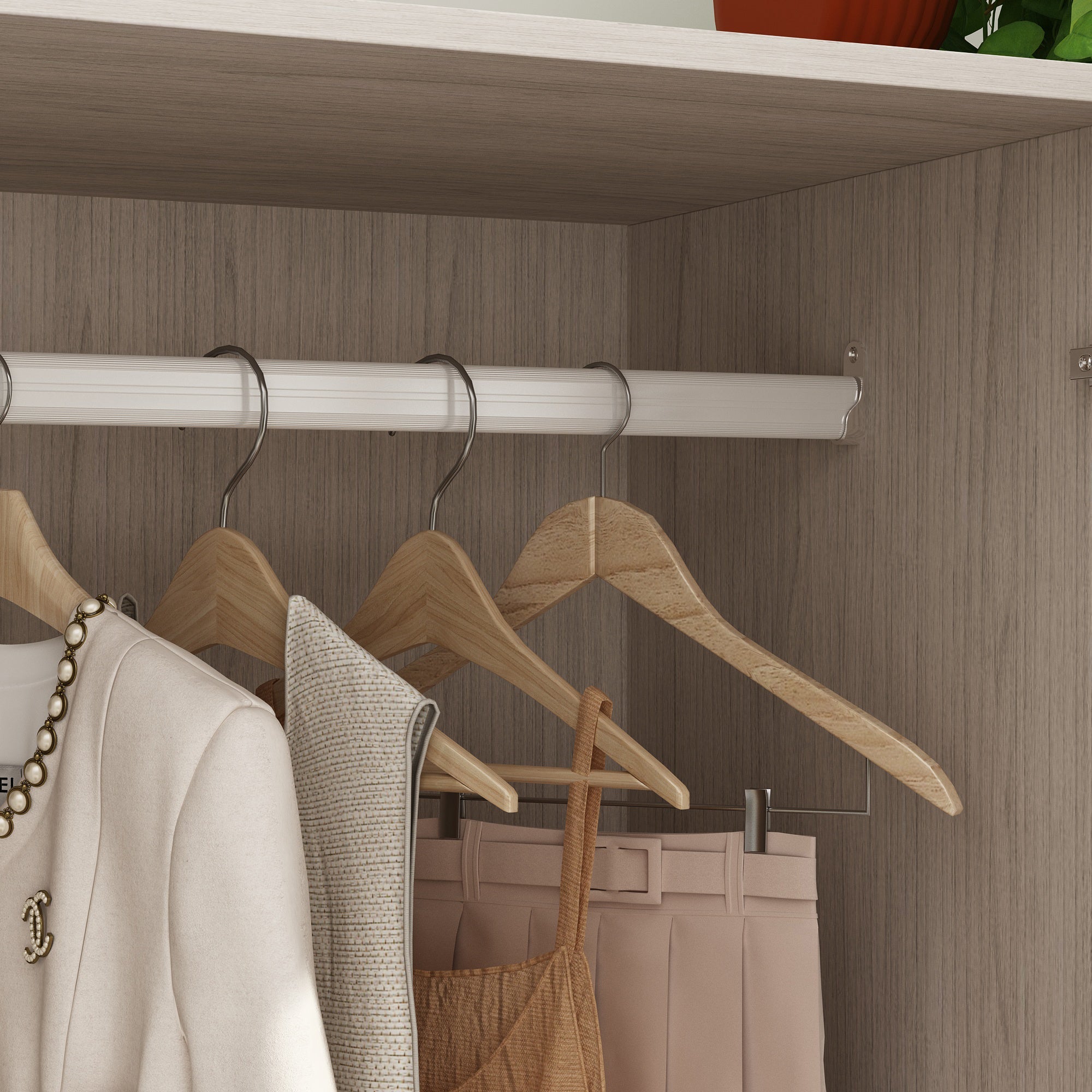 Solid + Manufactured Wood Armoire