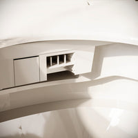 28.2" Modern White Smart Bidet Toilet with UV Sterilization, Heated Seat, Pre-Wash and Warm Air Dryer