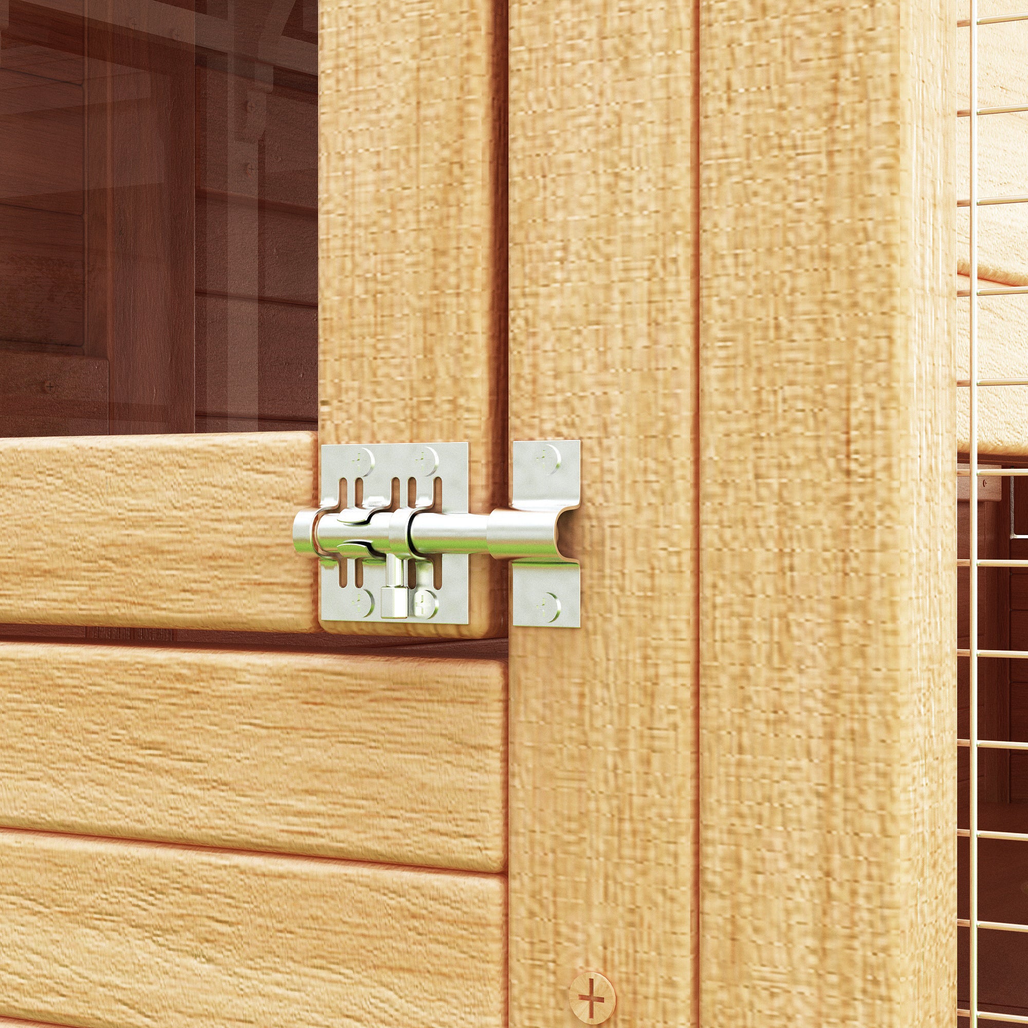 Large Outdoor Cat Enclosure with Cover and Multi-Level Design