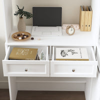 4 Drawer Multi-Door Office Storage Cabinet With Desk
