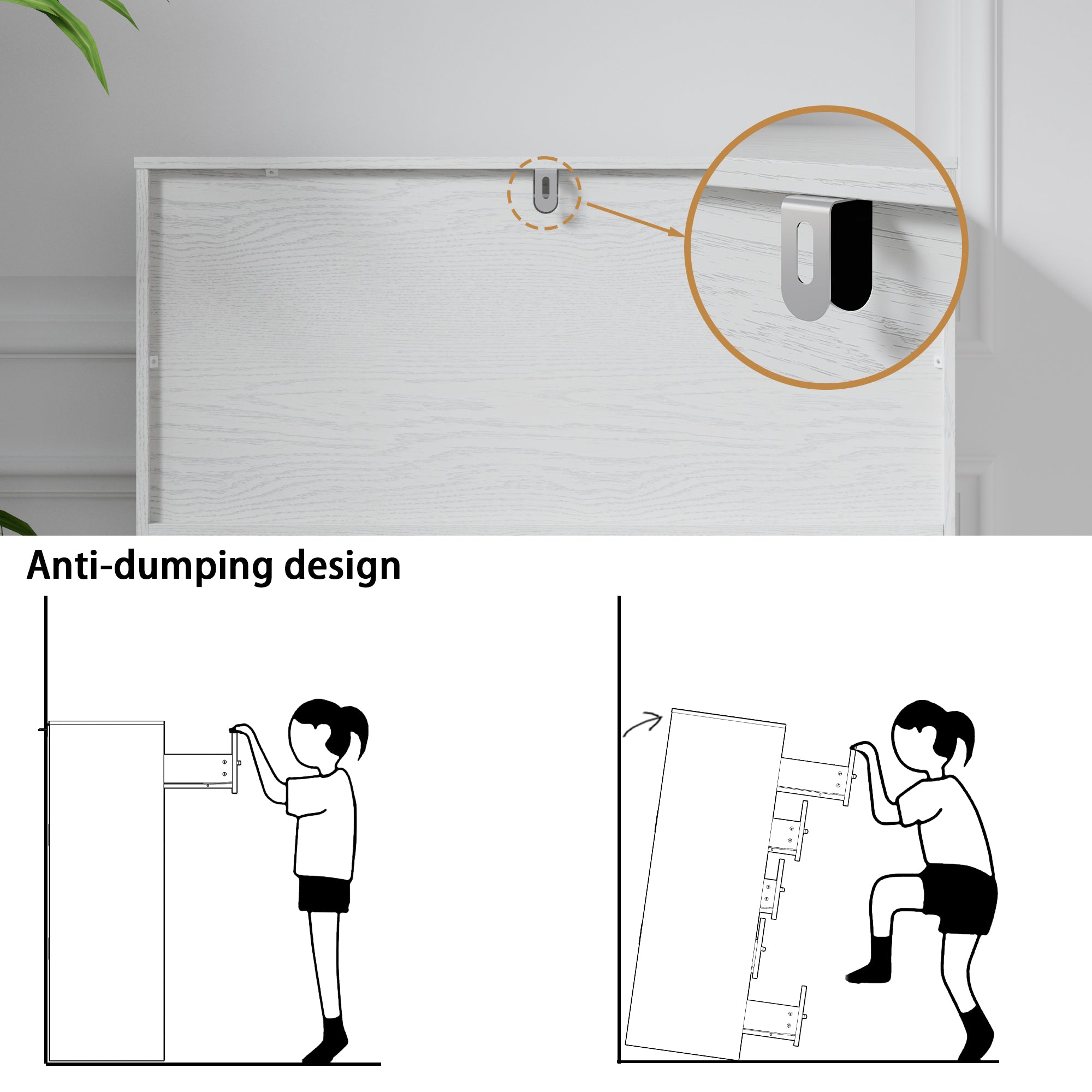 5-Drawer Dresser With Elegent Design