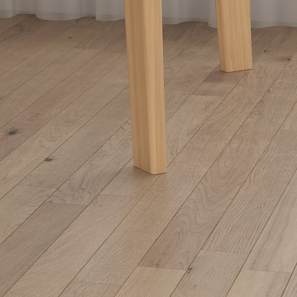 Wooden Minimalist Desk Wide Study Desk Sturdy & Stable 47.2"W