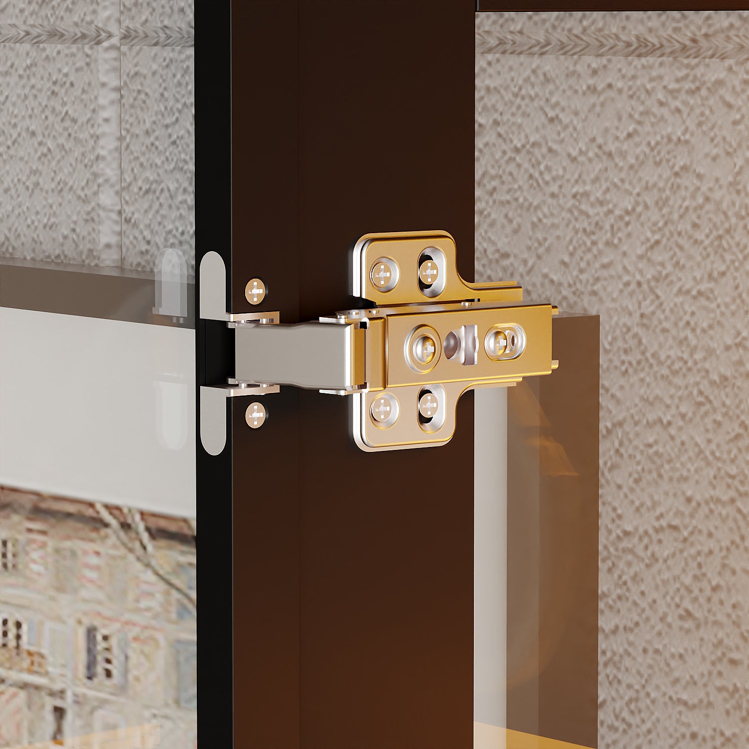 78.7'' H X 31.5'' W Display Bookcase With Led Light & Glass Doors