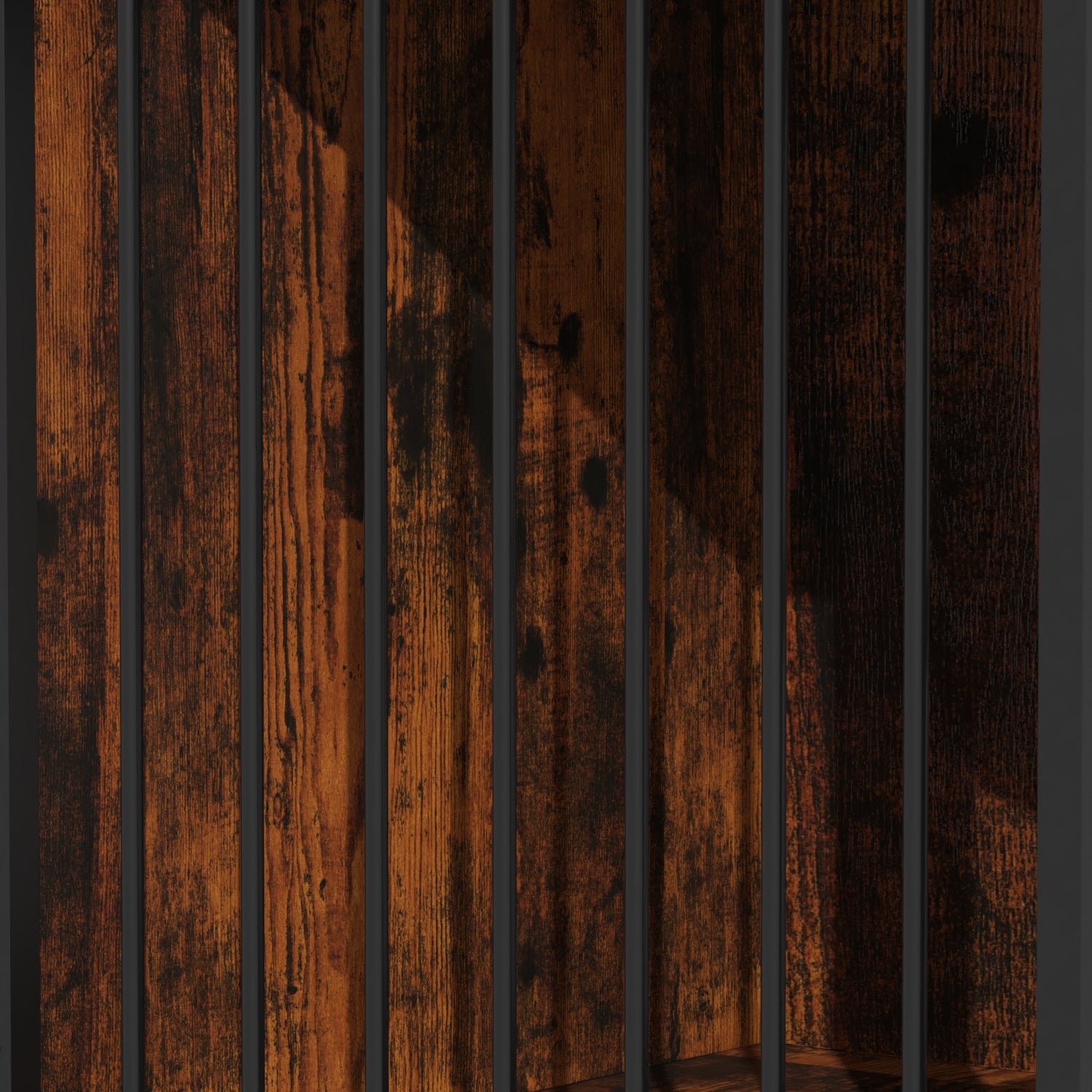 Small Dog Crate With Barn Doors, Steel Frame, Double Rooms