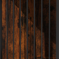 47.2" Heavy-Duty Brown Dog Crate with Barn Doors and Steel Frame