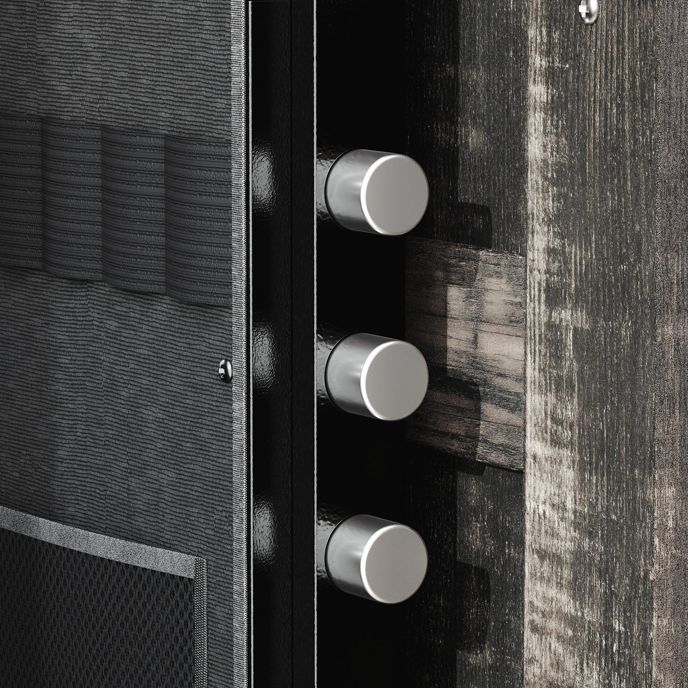 62" Modern Black Gun Safe Storage Cabinet with Sensor Light and Pistol Rack