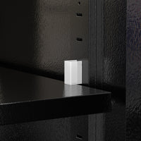 62" Modern Black Gun Safe Storage Cabinet with Sensor Light and Pistol Rack