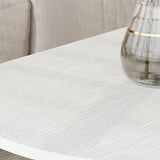 47.2 inch Modern White Coffee Table with Folding Design