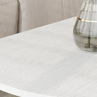 47.2" Modern White Coffee Table with Folding Design