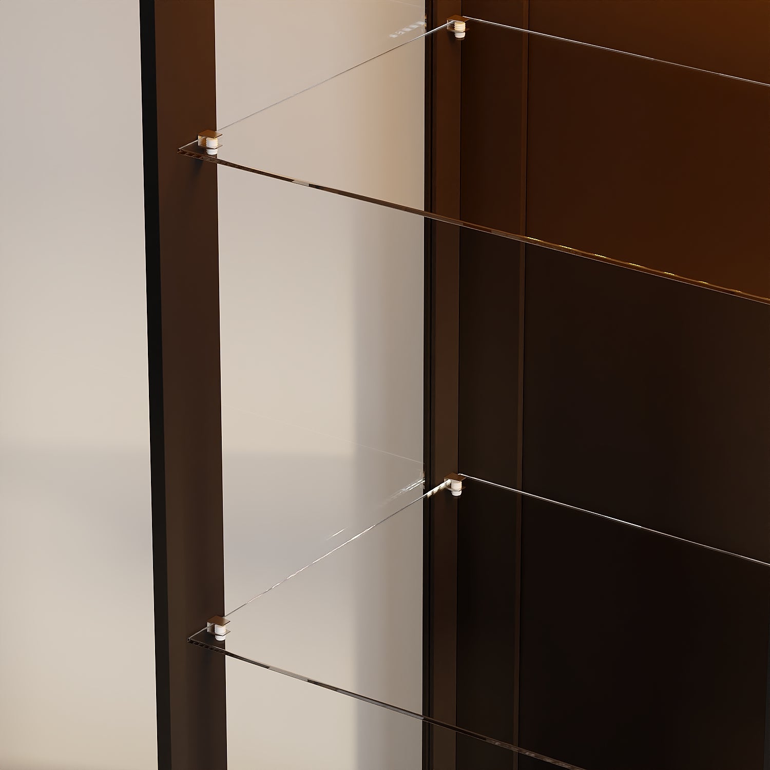 78.7'' H X 63'' W Display Bookcase With LED & Glass Doors