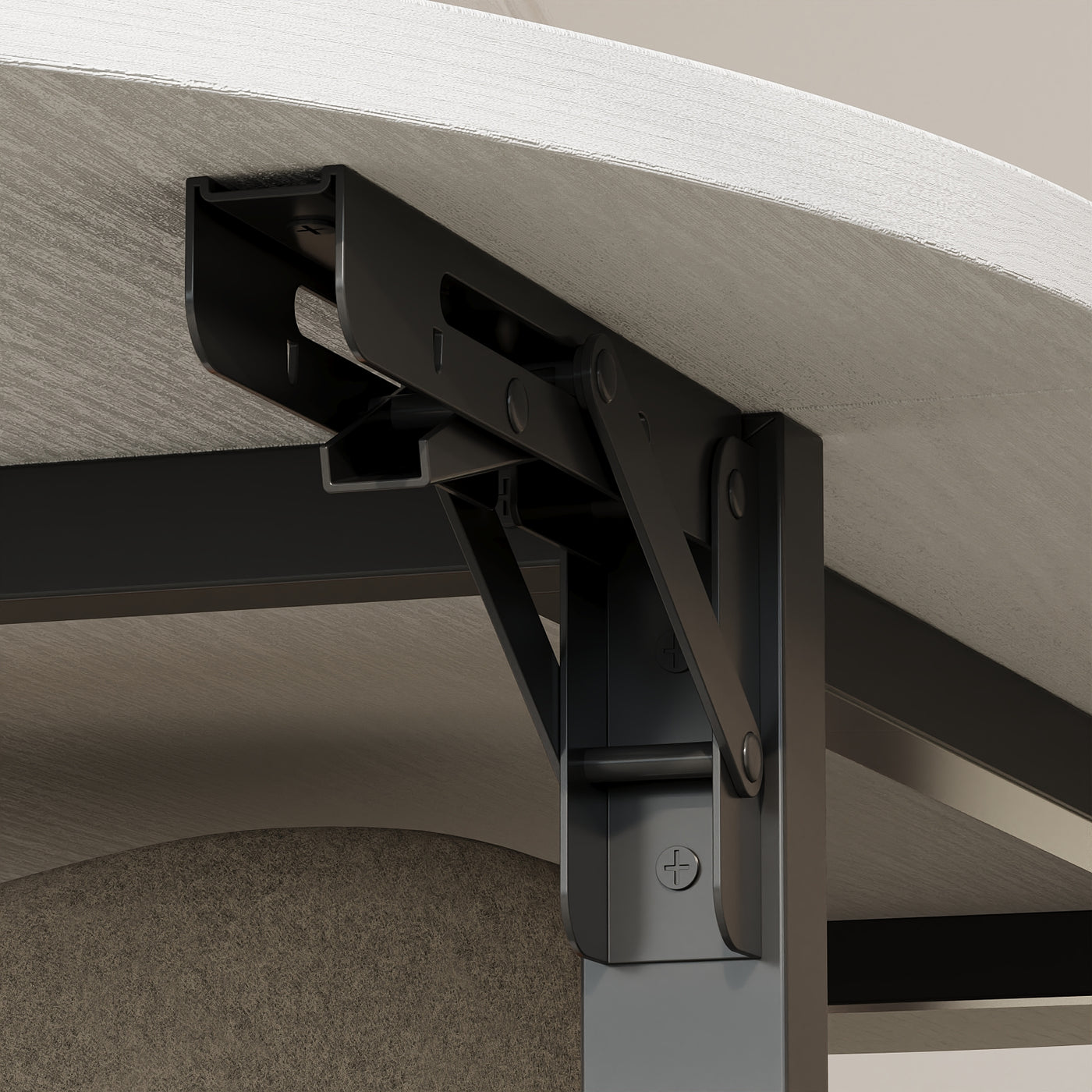 47.2" Modern White Coffee Table with Folding Design