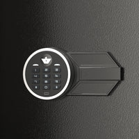 62" Modern Black Gun Safe Storage Cabinet with Sensor Light and Pistol Rack